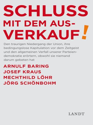 cover image of Schluss mit dem Ausverkauf